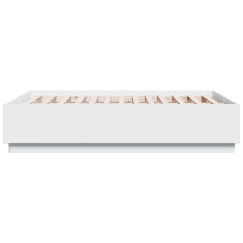 Bed Frame White 135x190cm - Image 5