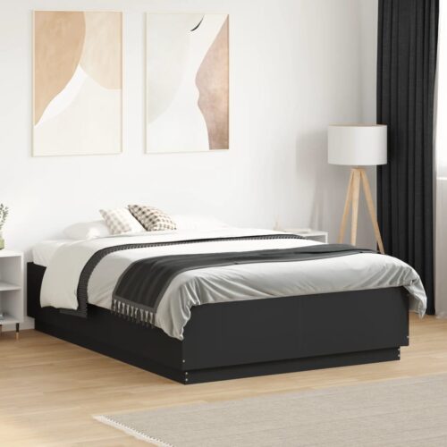 Bed Frame Black 135x190cm - Image 3