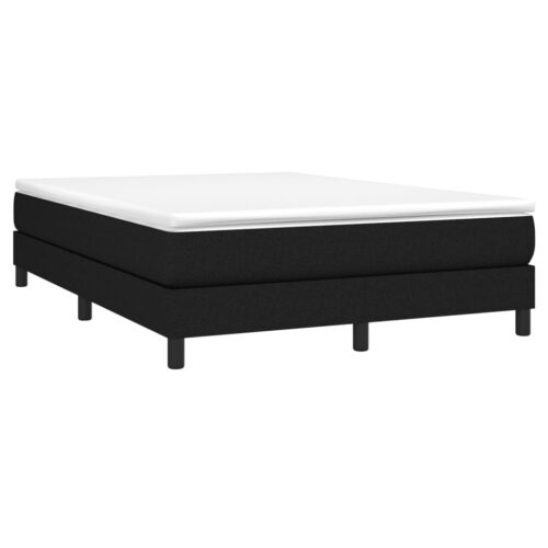 Box Spring Bed with Mattress Black 153x203cm Queen Size Fabric - Image 3