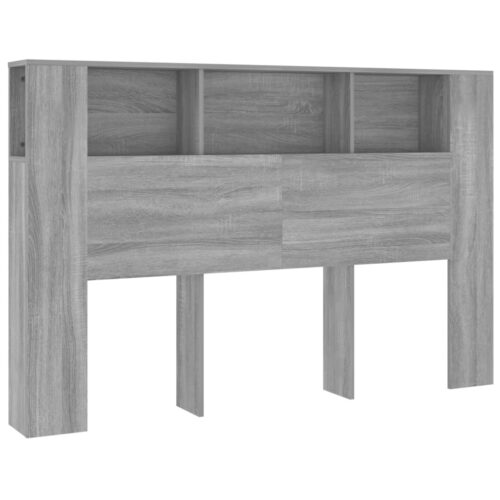 Headboard Cabinet Grey Sonoma 160cm