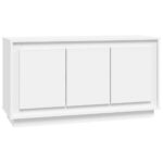 Sideboard White 102x35x55cm Engineered Wood