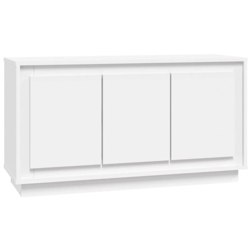 Sideboard White 102x35x55cm Engineered Wood
