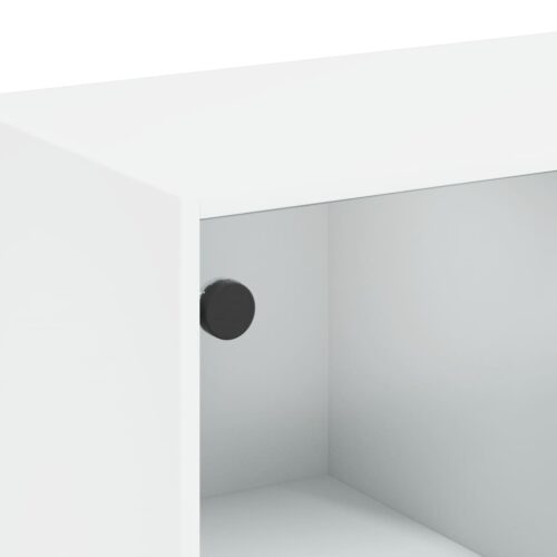 Highboard with Doors White 68x37x142cm Engineered Wood - Image 10