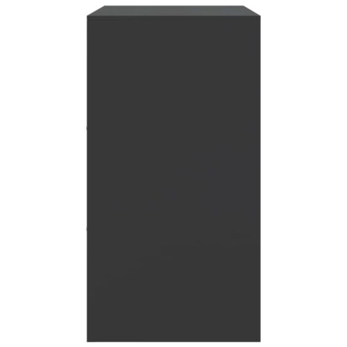 Sideboard Black 67x39x73cm Steel - Image 8