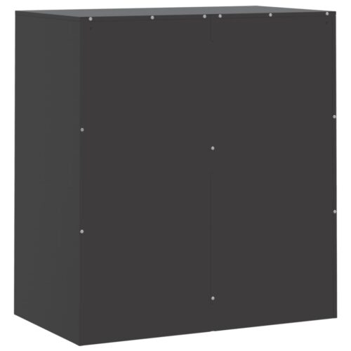 Sideboard Black 67x39x73cm Steel - Image 9