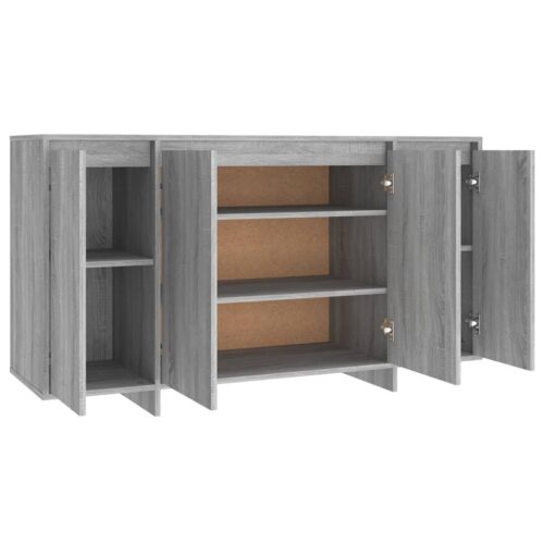 Sideboard Grey Sonoma 135x41x75cm Engineered Wood - Image 7