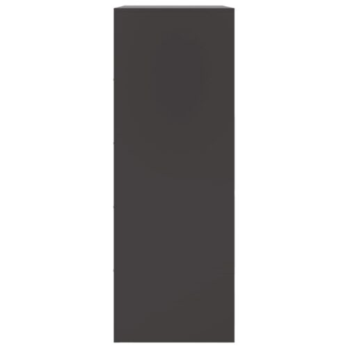 Sideboard Black 67x39x107cm Steel - Image 8
