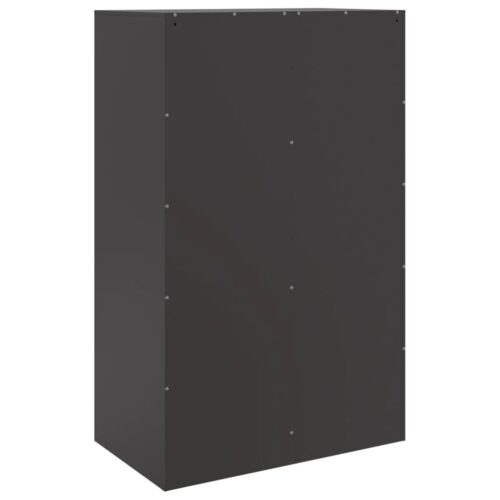 Sideboard Black 67x39x107cm Steel - Image 9