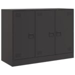 Sideboard Black 99x39x73cm Steel