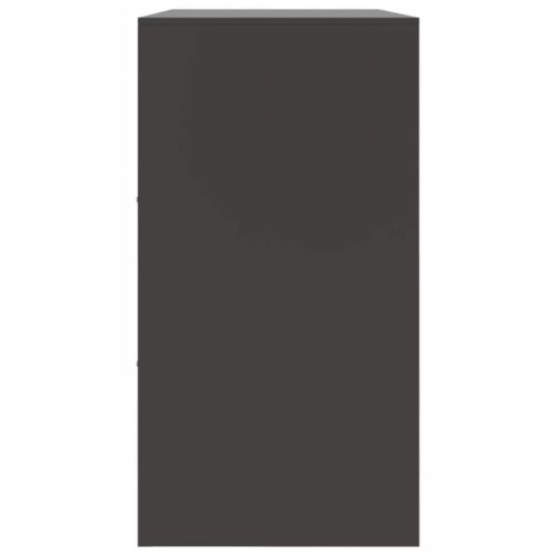 Sideboard Black 99x39x73cm Steel - Image 8