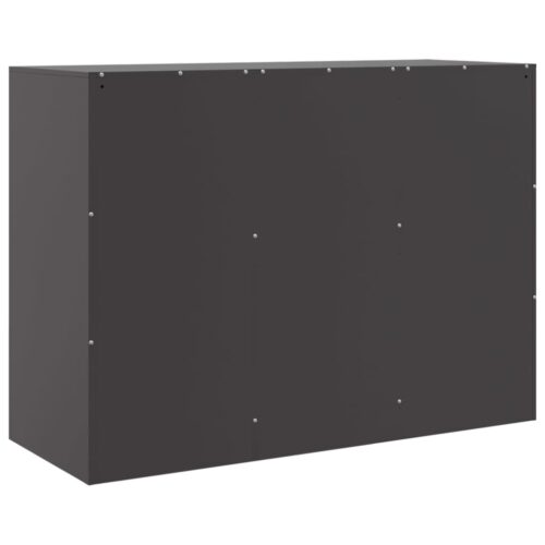 Sideboard Black 99x39x73cm Steel - Image 9