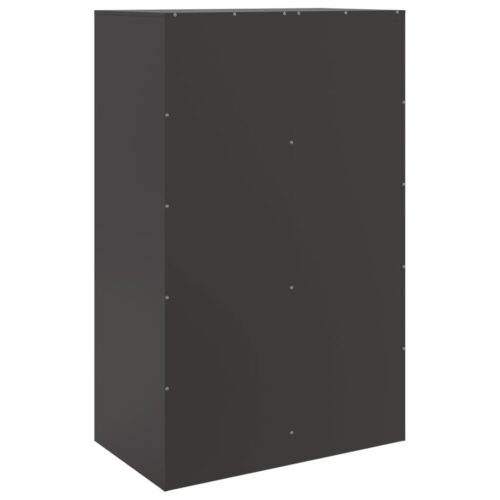 Highboard Black 67x39x95cm Steel - Image 9