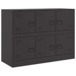 Sideboard Black 99x39x73cm Steel