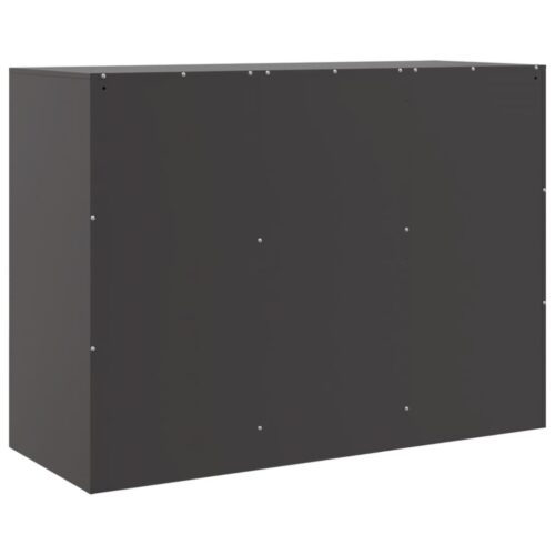 Sideboard Black 99x39x73cm Steel - Image 9
