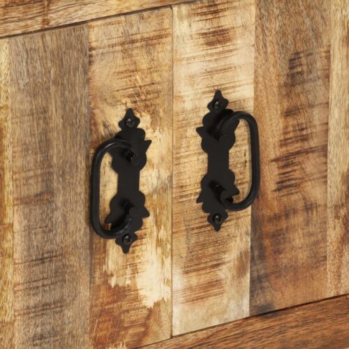 Sideboard 80x30x65cm Solid Rough Wood Mango - Image 6