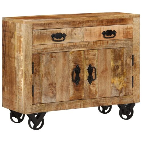 Sideboard 80x30x65cm Solid Rough Wood Mango - Image 10