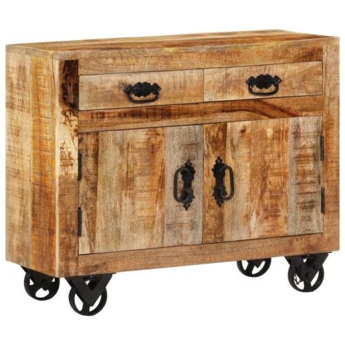 Sideboard 80x30x65cm Solid Rough Wood Mango - Image 12