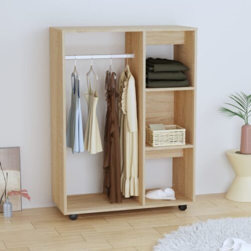 Wardrobe Sonoma Oak 80x40x110cm Engineered Wood - Image 3