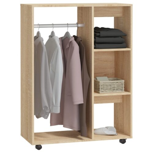 Wardrobe Sonoma Oak 80x40x110cm Engineered Wood - Image 4