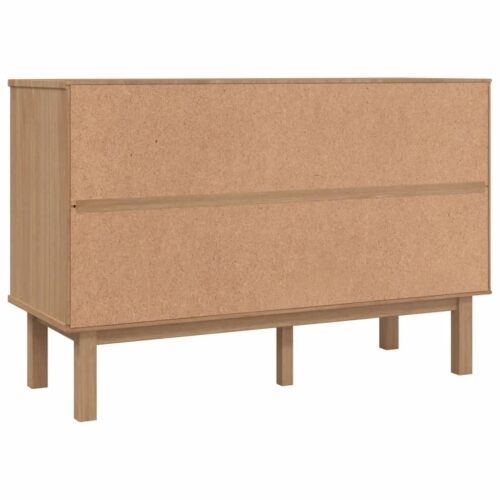 Drawer Cabinet OTTA Brown Grey 111x43x73.5cm Solid Wood Pine - Image 6