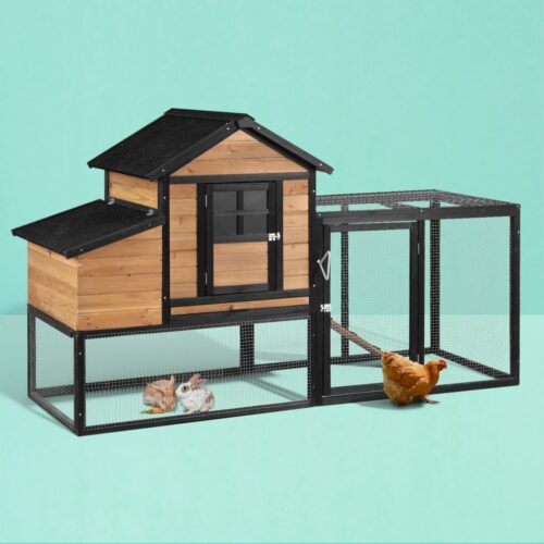 i.Pet Chicken Coop Rabbit Hutch Extra Large Wooden Run Cage Bunny House Outdoor - Image 7