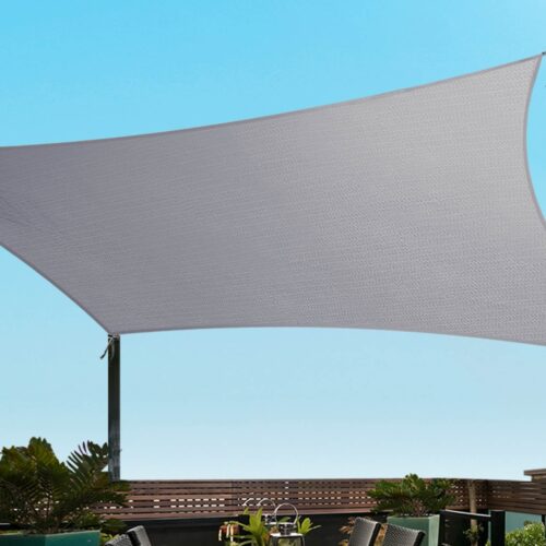 Instahut Waterproof Shade Sail Shade cloth 220GSM Canopy 3x5m - Image 7