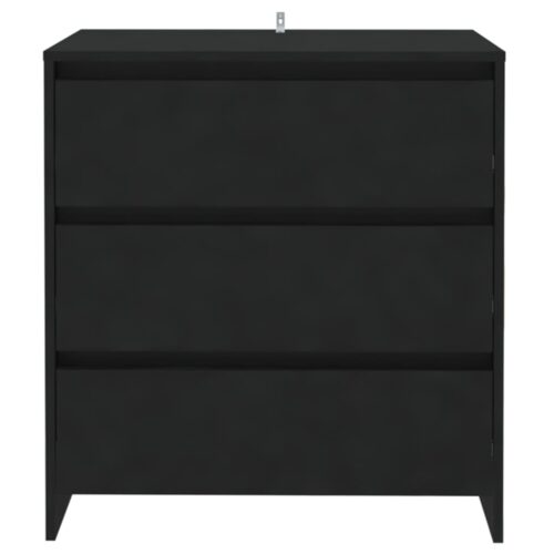 Sideboard Black 70x41x75cm Engineered Wood - Image 3