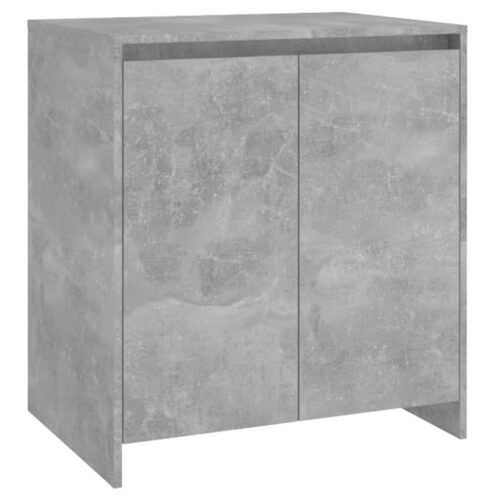 2-Piece Sideboard Concrete Grey Engineered Wood - Image 4