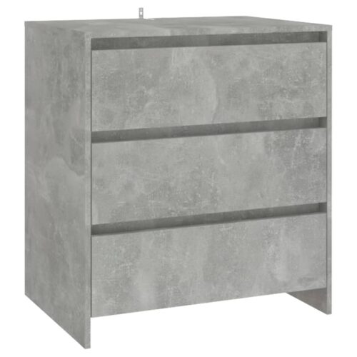 2-Piece Sideboard Concrete Grey Engineered Wood - Image 5