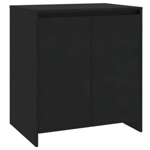 2-Piece Sideboard Black Engineered Wood - Image 4