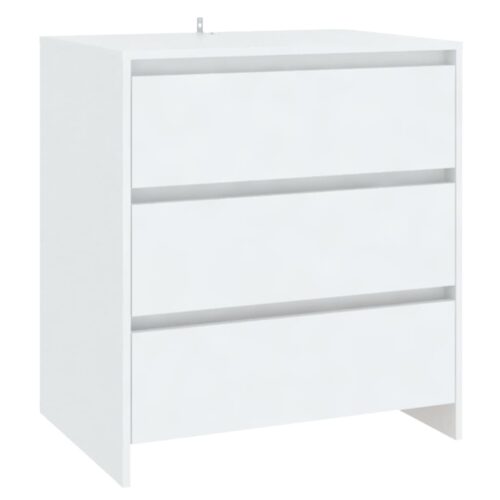 3-Piece Sideboard White Engineered Wood - Image 4