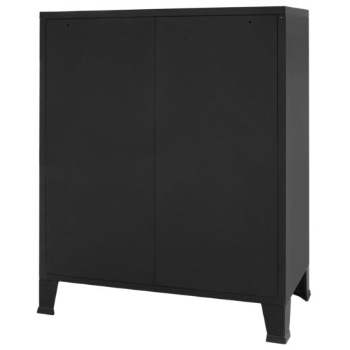 Chest of Drawers Metal Industrial Style 78x40x93cm Black - Image 5