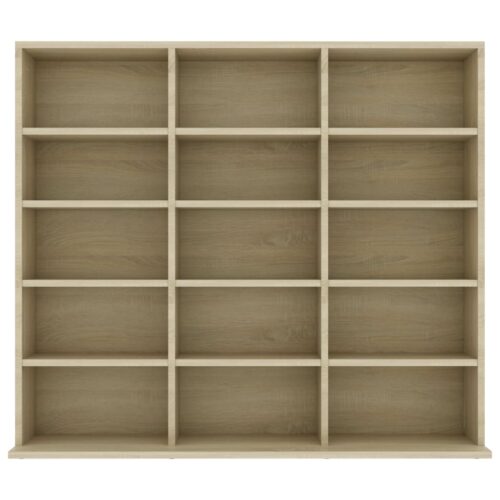 CD Cabinet Sonoma Oak 102x23x89.5cm Engineered Wood - Image 4