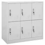 Industrial Steel Locker Cabinet Gym School Office Metal Storage Rack Cupboard