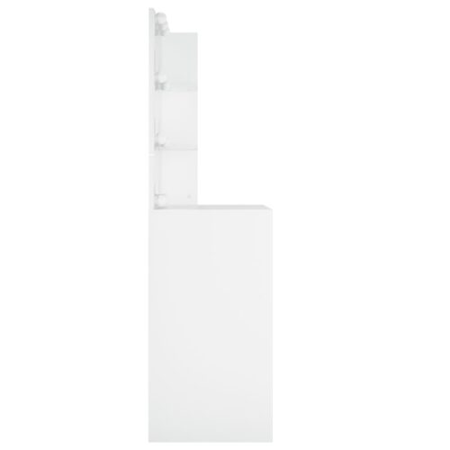 Dressing Table with LED White 60x40x140cm - Image 6