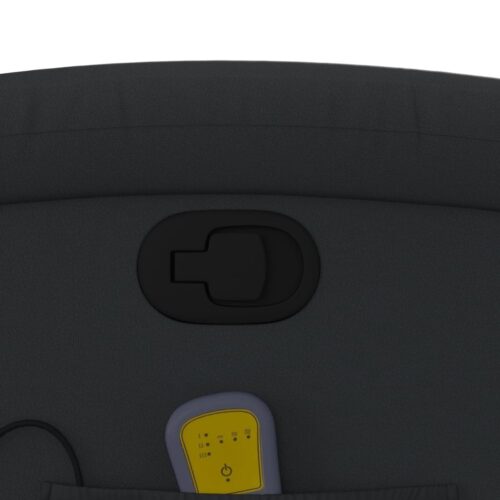 Massage Recliner Chair Black Real Leather - Image 10