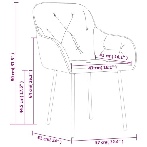 Dining Chairs 2pcs Light Grey Velvet - Image 9