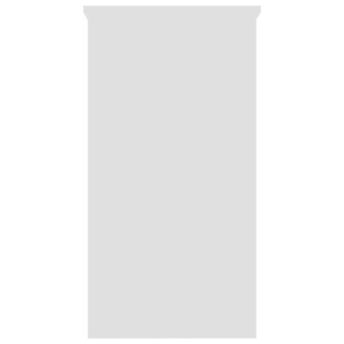 Desk White 80x40x75cm Engineered Wood - Image 4