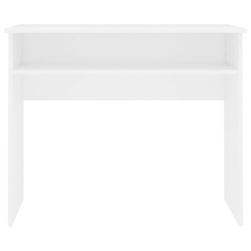 Desk White 90x50x74cm Engineered Wood - Image 4