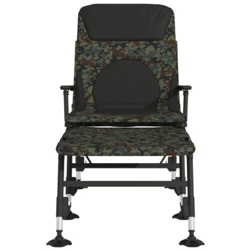 Fishing Bedchair with Adjustable MudLegs Foldable Camouflage - Image 3