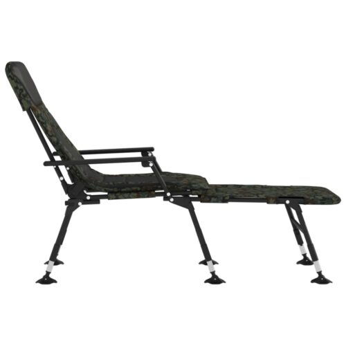 Fishing Bedchair with Adjustable MudLegs Foldable Camouflage - Image 4
