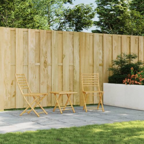 3-Piece Bistro Set Bamboo Outdoor Garden Patio Dining Lounge Furniture - Image 3