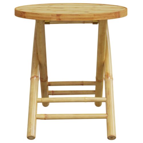 3-Piece Bistro Set Bamboo Outdoor Garden Patio Dining Lounge Furniture - Image 6