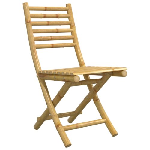 3-Piece Bistro Set Bamboo Outdoor Garden Patio Dining Lounge Furniture - Image 7