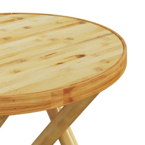 3-Piece Bistro Set Bamboo Outdoor Garden Patio Dining Lounge Furniture - Image 12