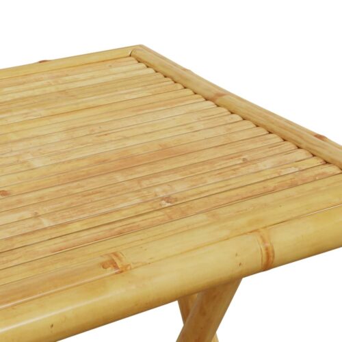 3-Piece Bistro Set Bamboo Outdoor Garden Patio Dining Lounge Furniture - Image 12