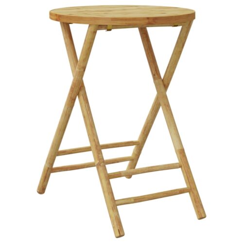 3-Piece Bistro Set Bamboo Outdoor Garden Patio Dining Lounge Furniture - Image 5
