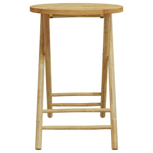 3-Piece Bistro Set Bamboo Outdoor Garden Patio Dining Lounge Furniture - Image 6