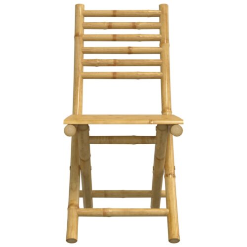 3-Piece Bistro Set Bamboo Outdoor Garden Patio Dining Lounge Furniture - Image 8