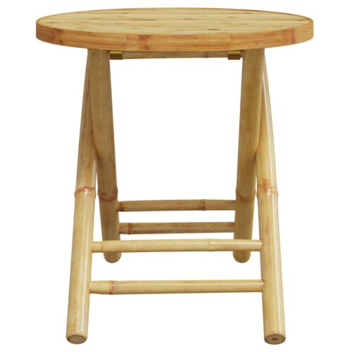 3-Piece Bistro Set Bamboo Outdoor Garden Patio Dining Lounge Furniture - Image 6